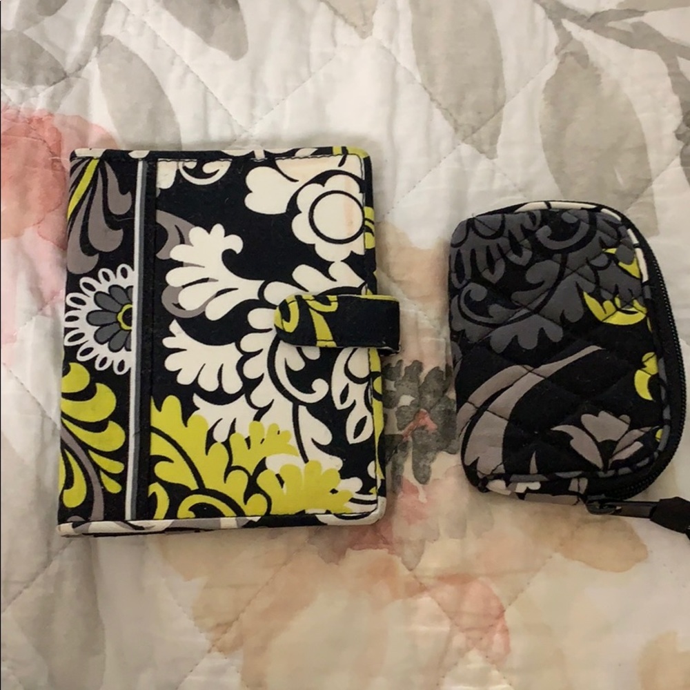 Vera Bradley passport cover and earbuds case